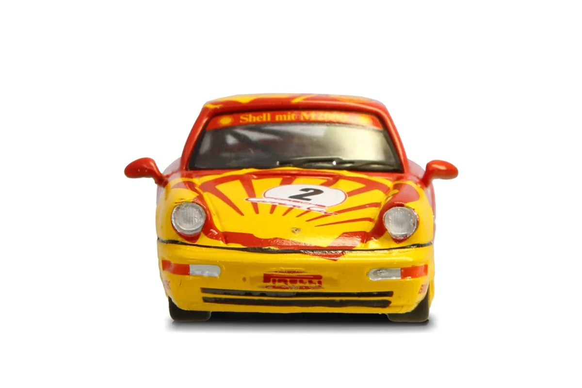 SPARKY 1/64 DIECAST SHELL PORSCHE 911 (964) Carrera Cup COMBO - Pirelli #1 Kaufmann & trophy combo
