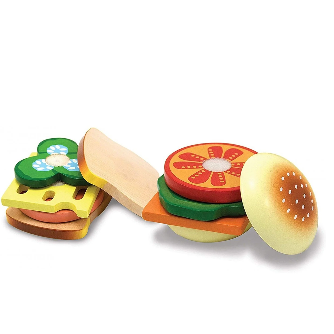 Melissa and Doug Sandwich Making Set - Wooden Play Food