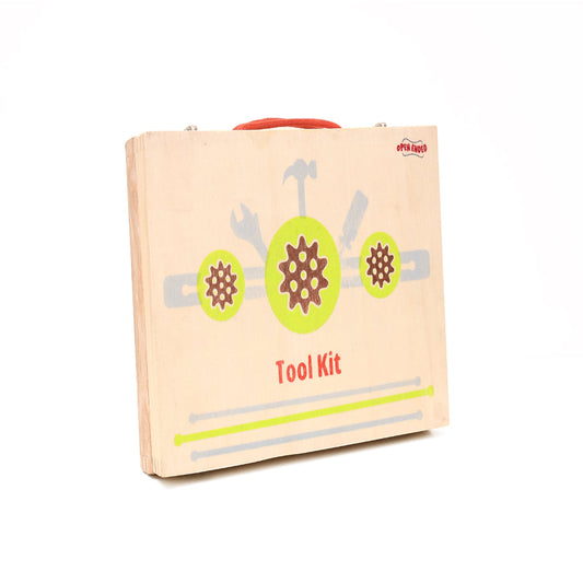 Open Ended Wooden Toolkit Suitcase-Pretend Play-Open Ended-Toycra