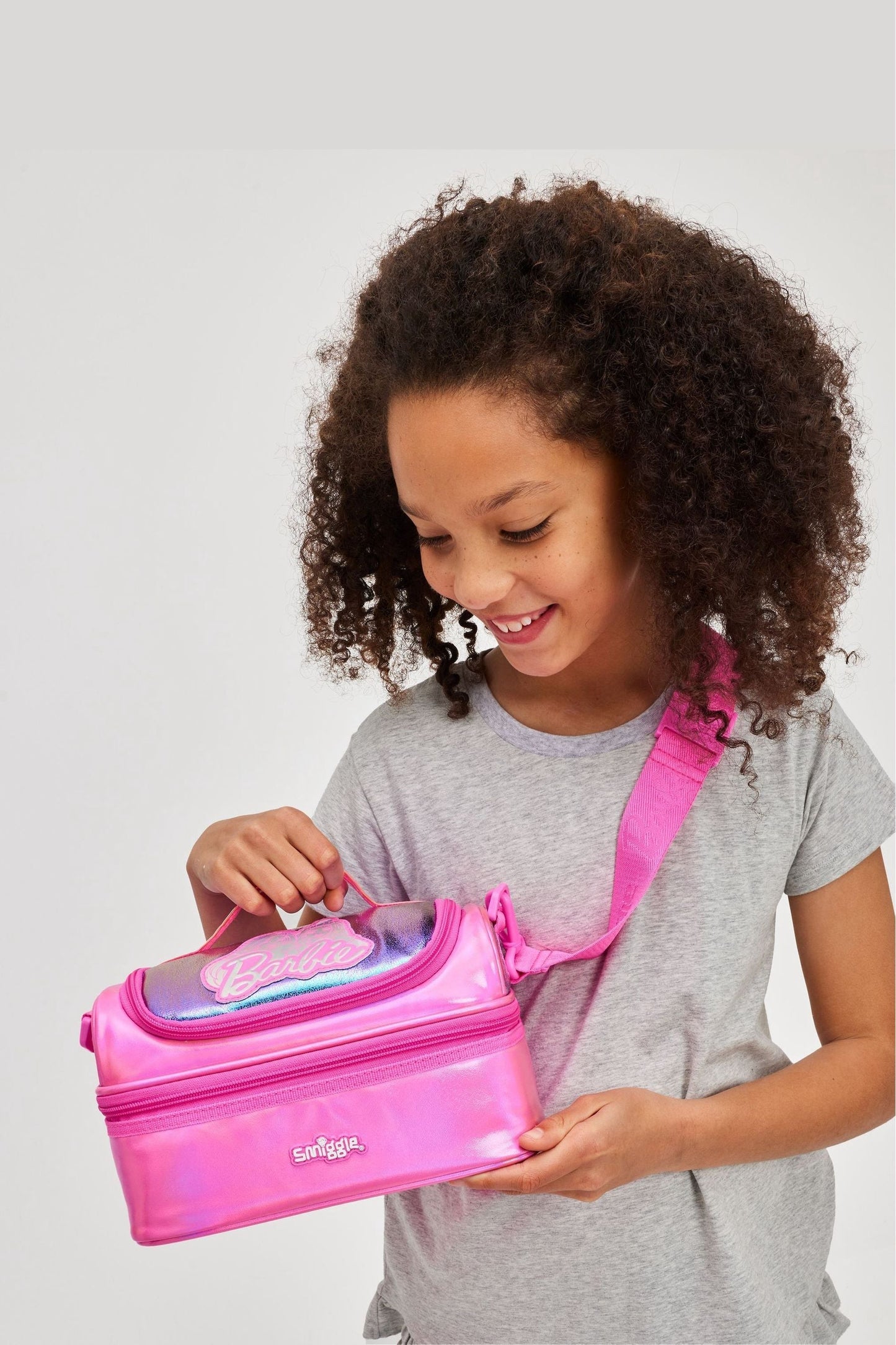 Smiggle Lunch Bag : Barbie Double Decker 7 Inch For Kids