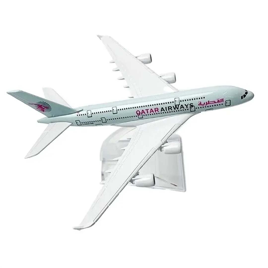 Collectible 1:400 Scale Aircraft Models Airplane - Qatar Airways Airbus A380 (16 cm)