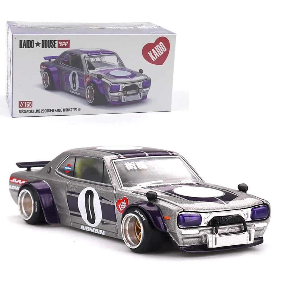 Mini GT 1/64 Nissan Skyline GT-R 2000GT-R (KPGC10) Kaido Works V1 Diecast Scale Model Car