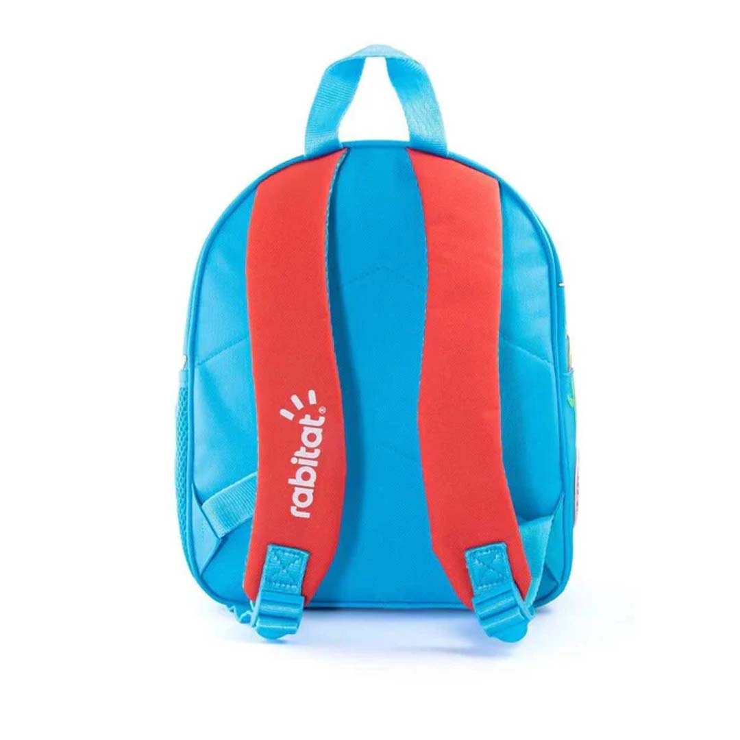 Rabitat School Bags Smash 3D Embossed Kids Backpack – Fun & Durable School Bag - Blue