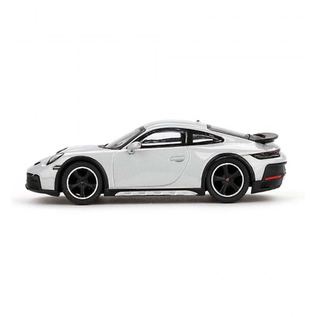 Mini GT 1:64 Porsche 911 Dakar – Ice Gray Metallic (LHD) Diecast Scale Model Car