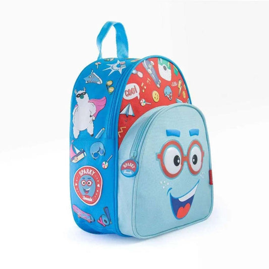Rabitat School Bags Smash 3D Embossed Kids Backpack – Fun & Durable School Bag - Blue