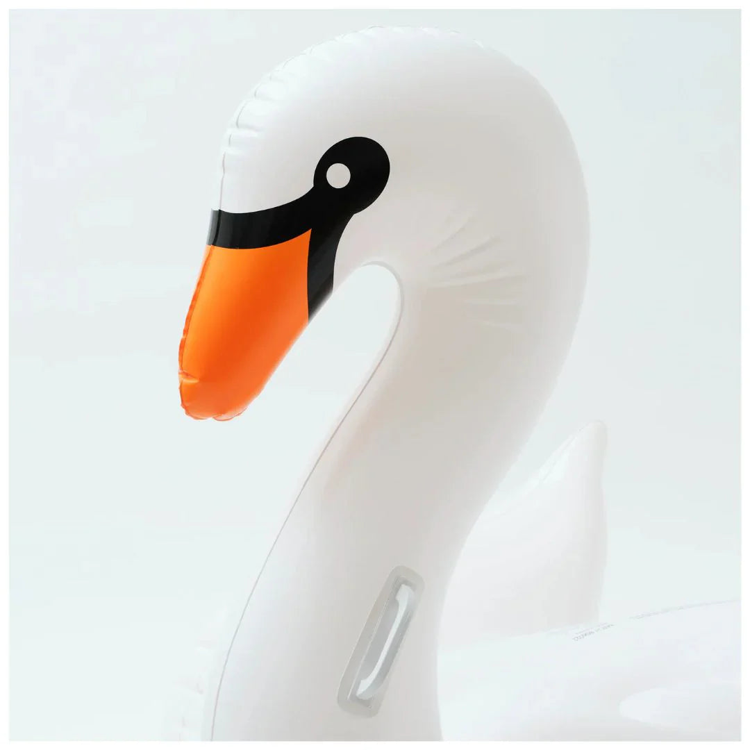 SUNNYLiFE The Resort Original Luxe Ride-On Float Swan