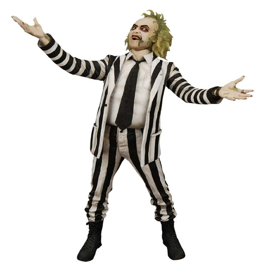 NECA – Beetlejuice (1988) – 1/4 Scale Action Figure – Striped Suit Edition