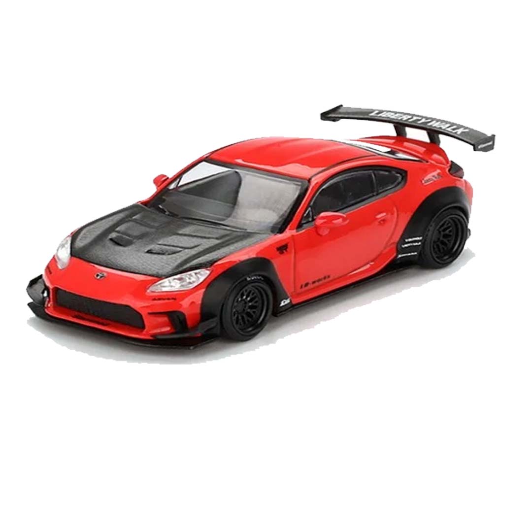 Mini GT 1/64 Toyota GR86 LB Nation Red RHD Diecast Scale Model Car