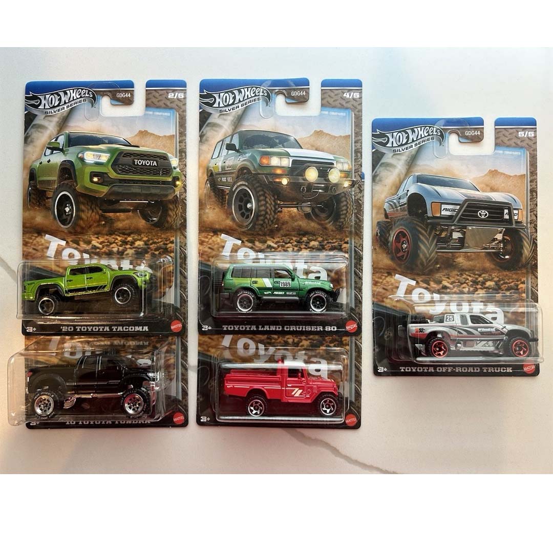 Hot Wheels Silver Series GDG44-954N – Diecast & Toy Trucks Pack of 5 Cars