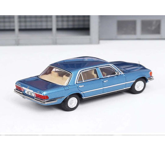Maxwell 1:64 Gen.5 Mercedes Benz S-Class 450SEL W116 Model Diecast Alloy Car - Blue