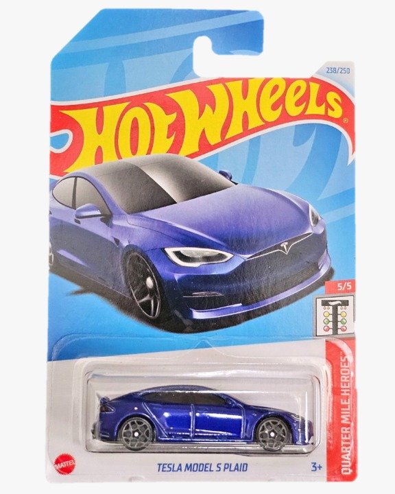 Hot Wheels Tesla Model S Plaid Quarter Mile Heroes