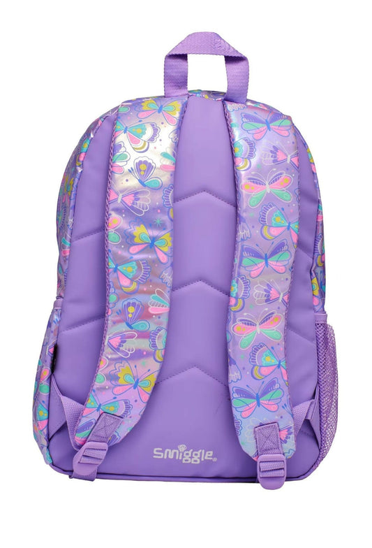 Smiggle School Bag : Butterfly Colorful & Stylish 16 Inch Backpack for Kids