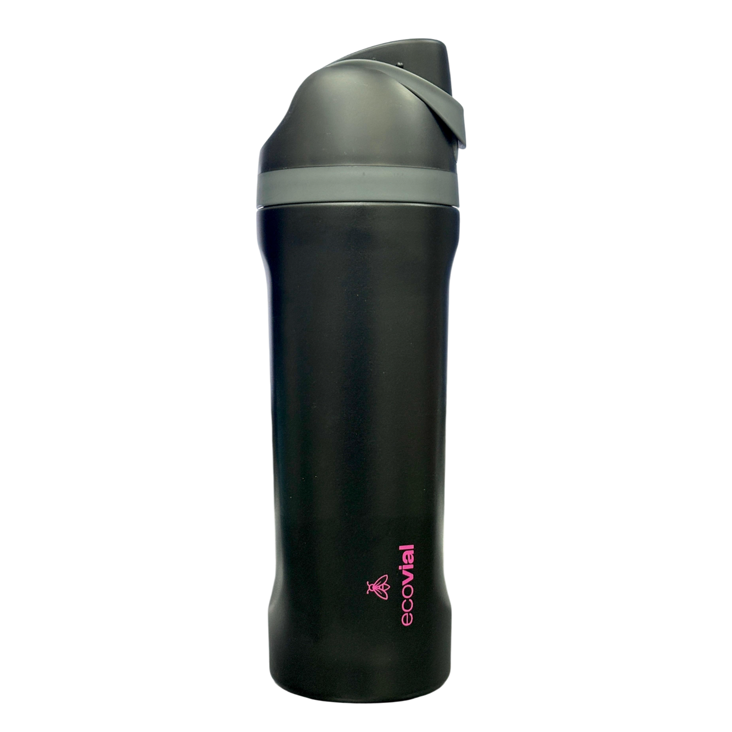 Ecovial 19 OZ - Vacuum Bottle Sip n Swig 570 ML (Black)