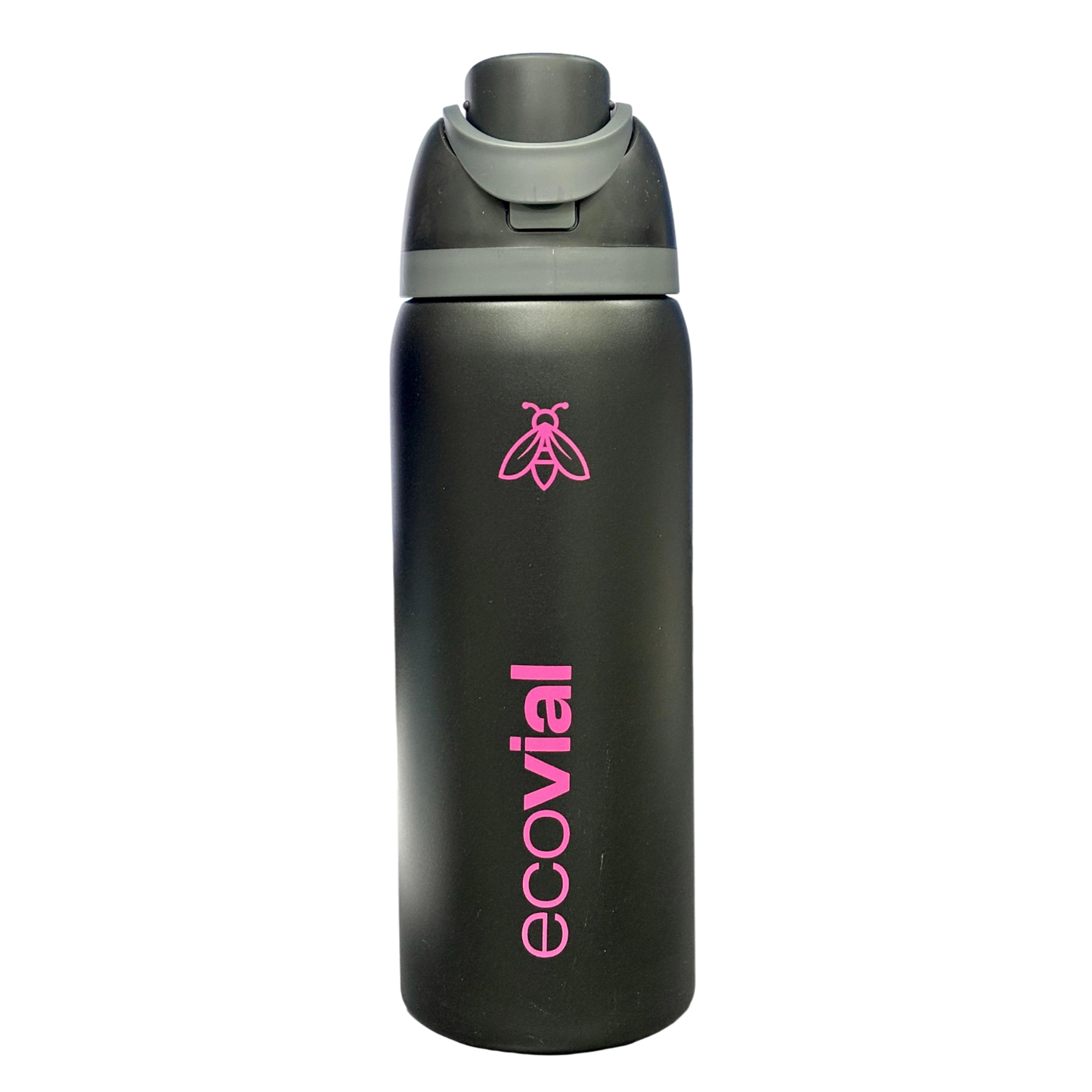 Ecovial 32 OZ - Vacuum Bottle Sip n Swig 960 ML (Black)
