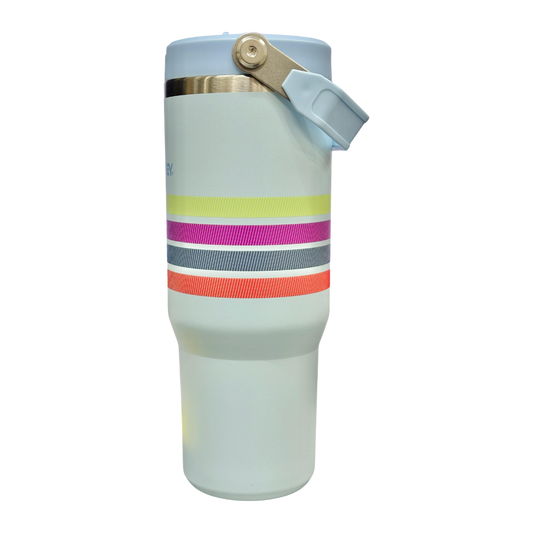 Stanley IceFlow™ Flip Straw Tumbler | 887ml with Straw for Water (30 oz) (Blue)