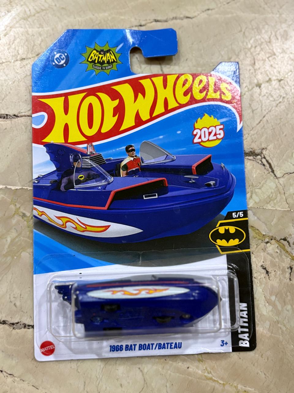 Hot Wheels 1966 Bat Boat – 2025 Mainline | Batman Classic TV Series |