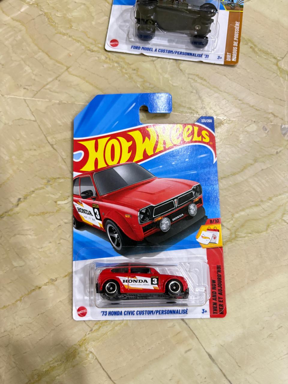 Hot Wheels ’73 Honda Civic Custom – 2025 Mainline | Then and Now Series | 1:64 Scale Die-Cast Car