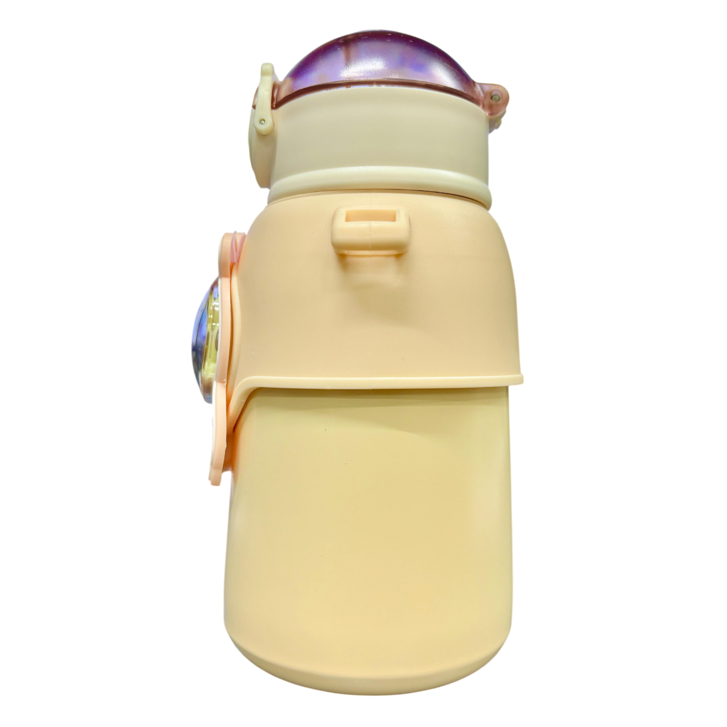 Happy Baby Bear Stainless Steel Water Bottle For Kids 600 ML (Cream)
