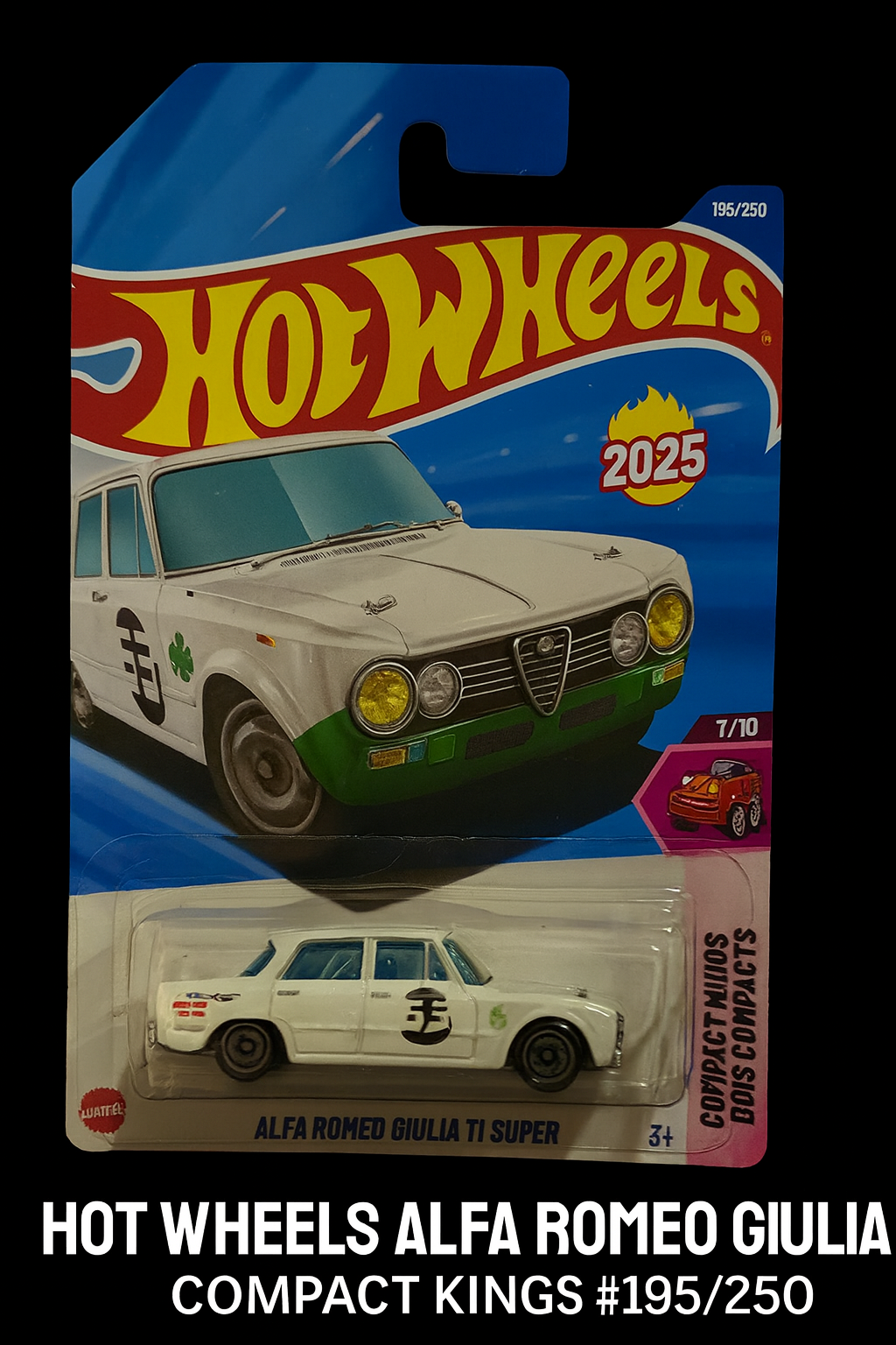 Hot Wheels Alfa Romeo Giulia TI Super – HW Compact Kings #195/250