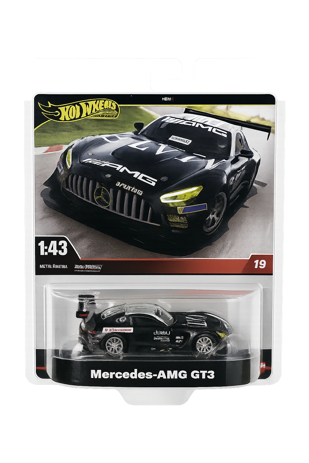 Hot Wheels Premium Mercedes-AMG GT3 Race Car | 1:43 Scale Die-Cast Model