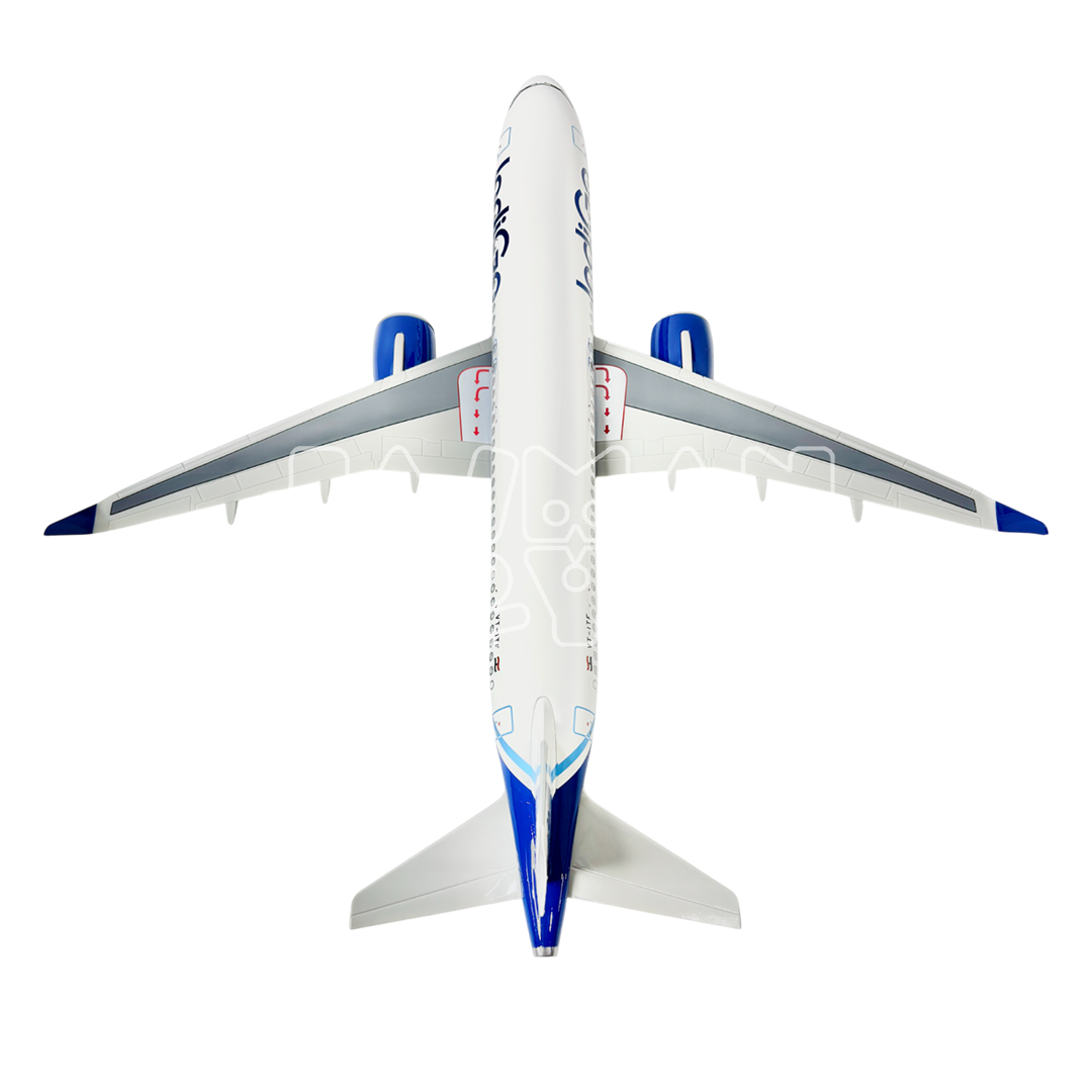 Diecast Aeroplane Display Display Model Airplane: Indigo A320 46 cm