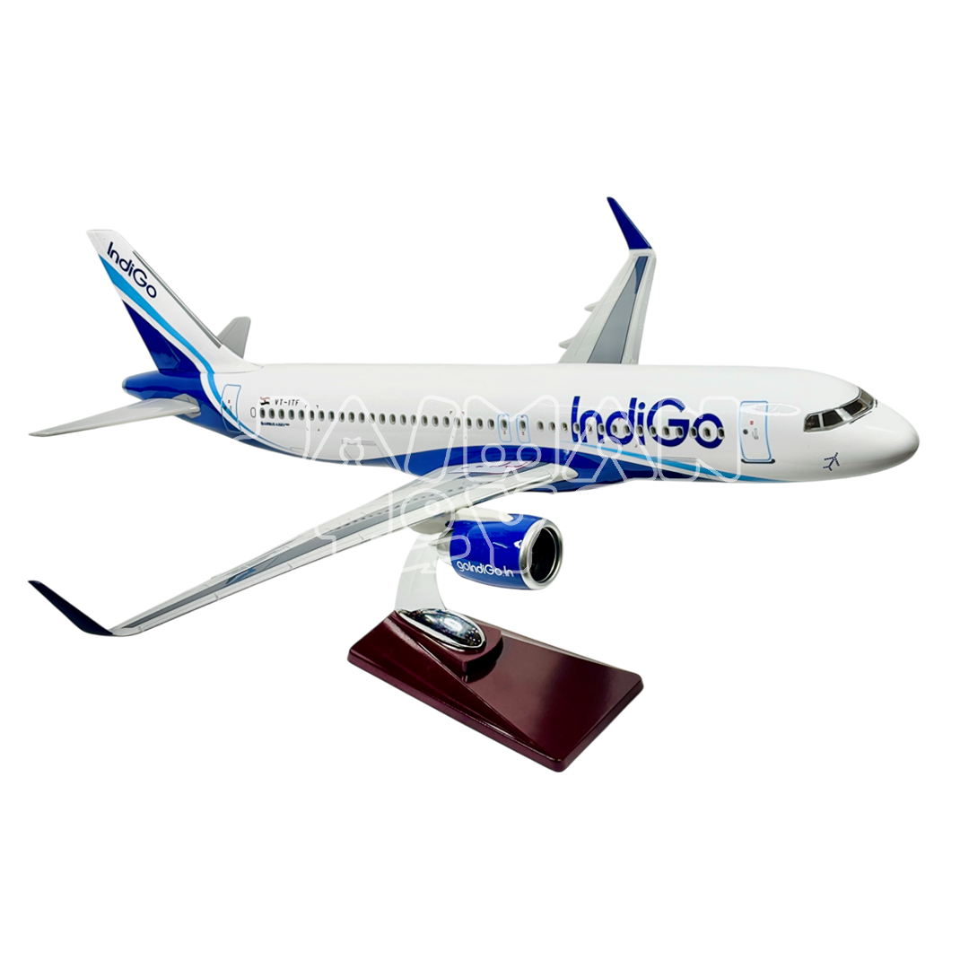 Diecast Aeroplane Display Display Model Airplane: Indigo A320 46 cm