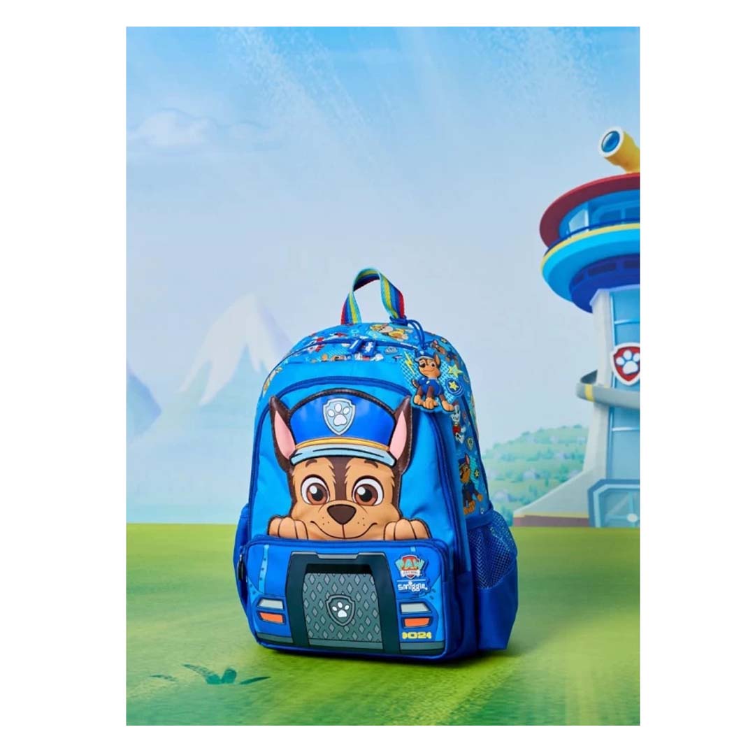 Smiggle School Bags Paw Patrol Junior Chase Backpack (38cm) – Fun & Functional for Kids