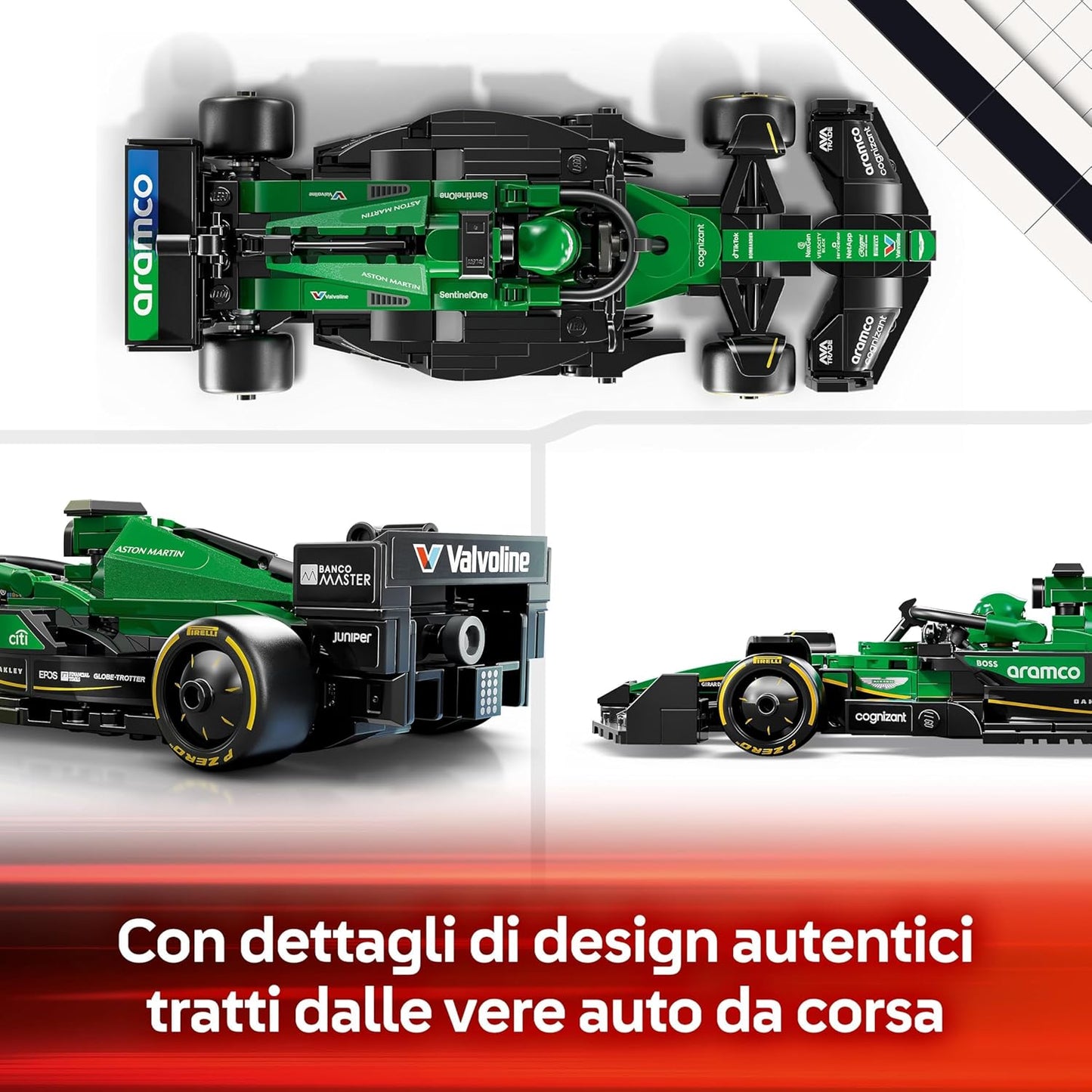 LEGO 77245 Speed Champions Aston Martin Aramco F1 AMR24 Race Car