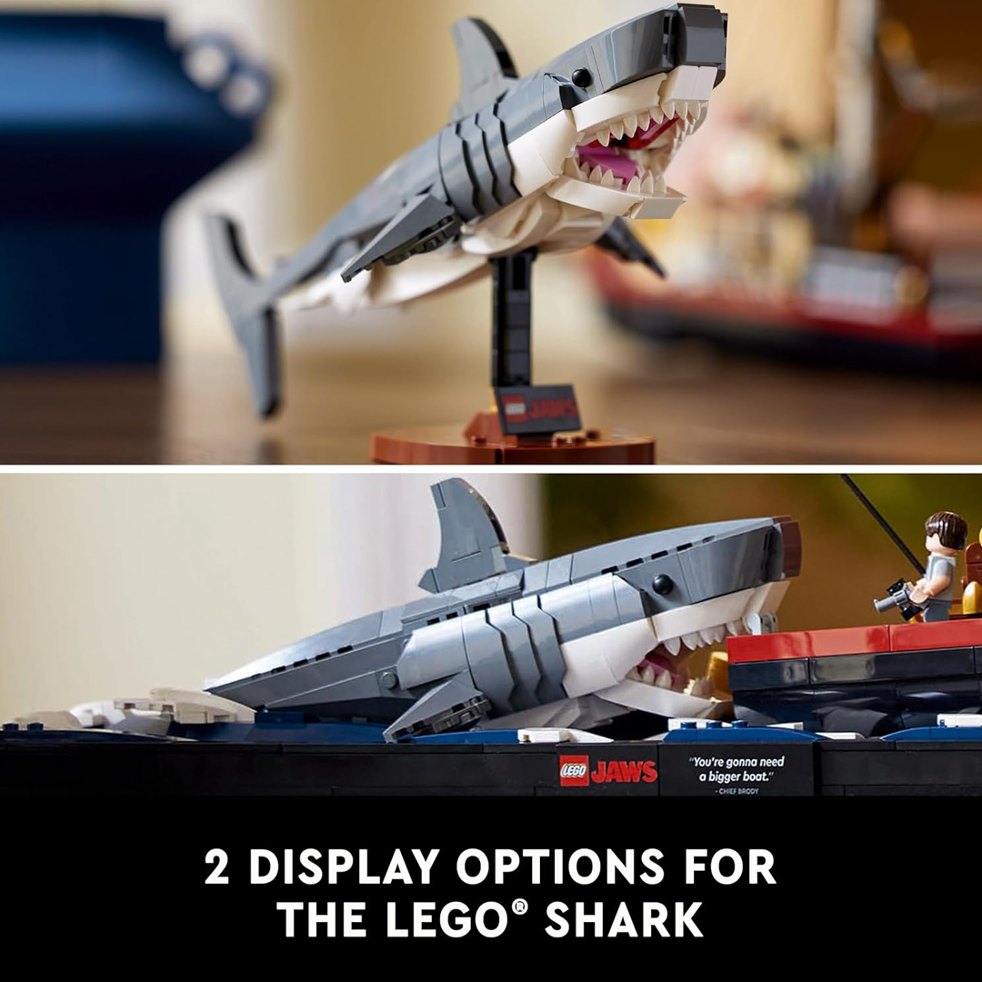 LEGO Ideas 21350 Jaws, Shark Gift for Adults (1497 Pieces)