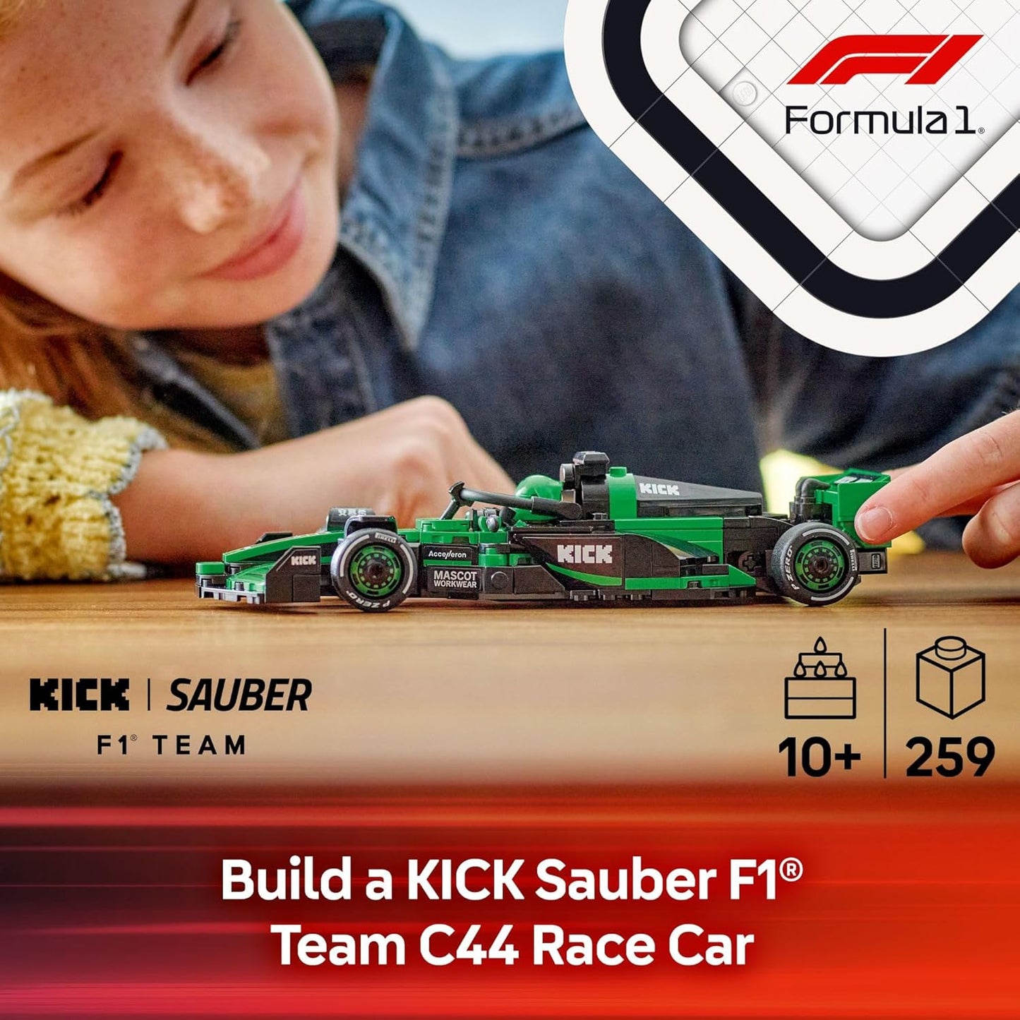 LEGO 77247 Speed Champions Kick Sauber F1 Team C44 Race Car