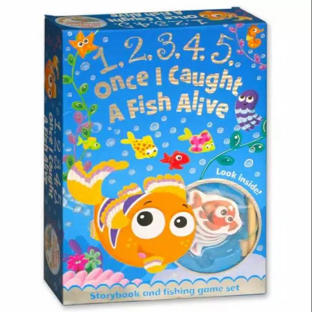 1 2 3 4 5 Once I Caught a Fish Alive Storybook and Fishing Game Set by Igloo Books