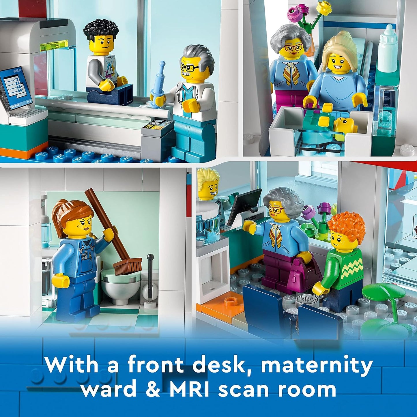 LEGO 60330 City Hospital Building Kit (816 Pieces)