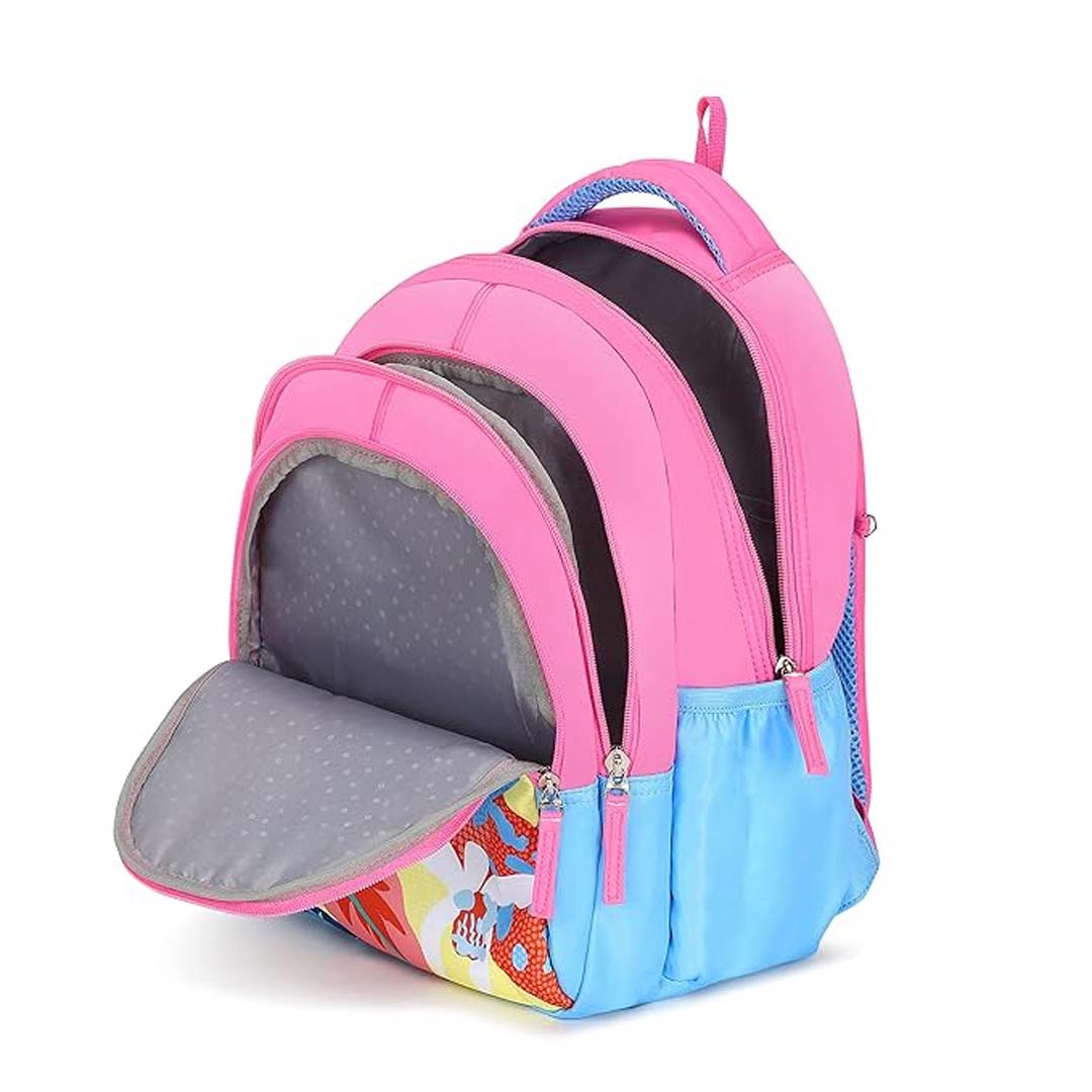 Genie School Bags Dove Kids Backpack – 15" Cute & Colorful Bag for Girls with Happy Pouch