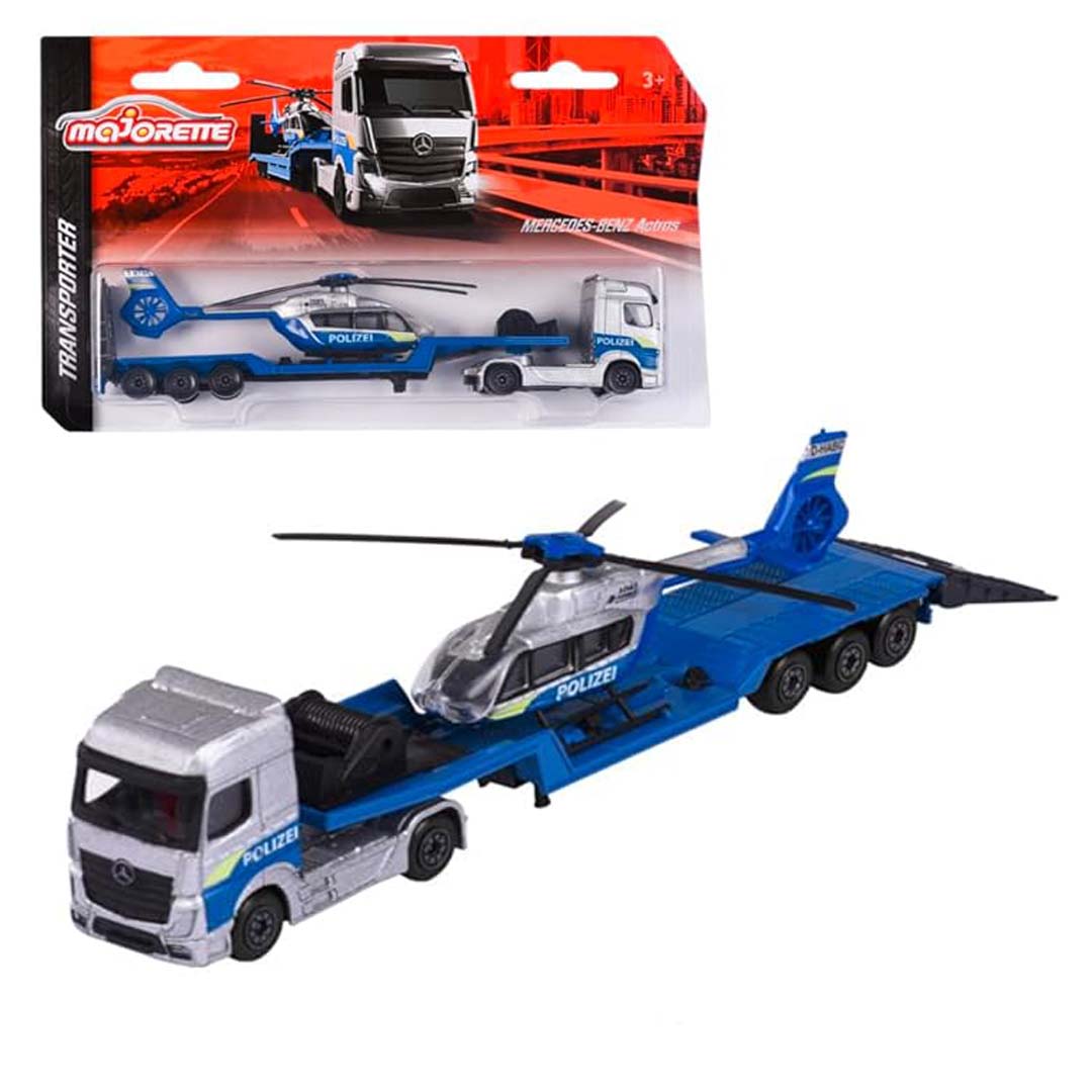 Majorette Transporter Trucks Single Pack – Multicolor Die-Cast Vehicle Set