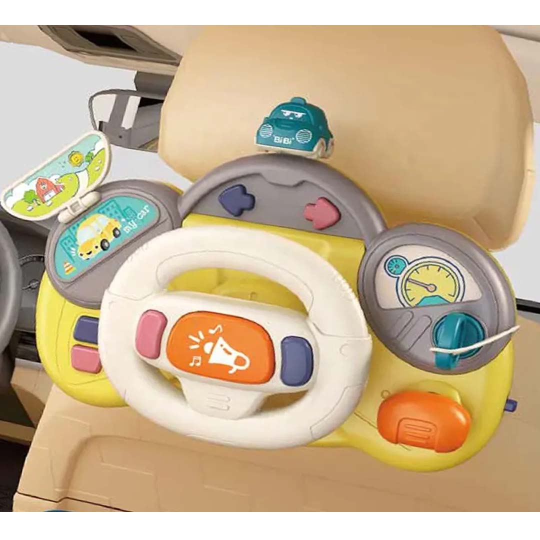 Intelligent Infant Musical Steering Wheel Toy – Multi-Functional Early Learning Driving Toy for Babies & Toddlers