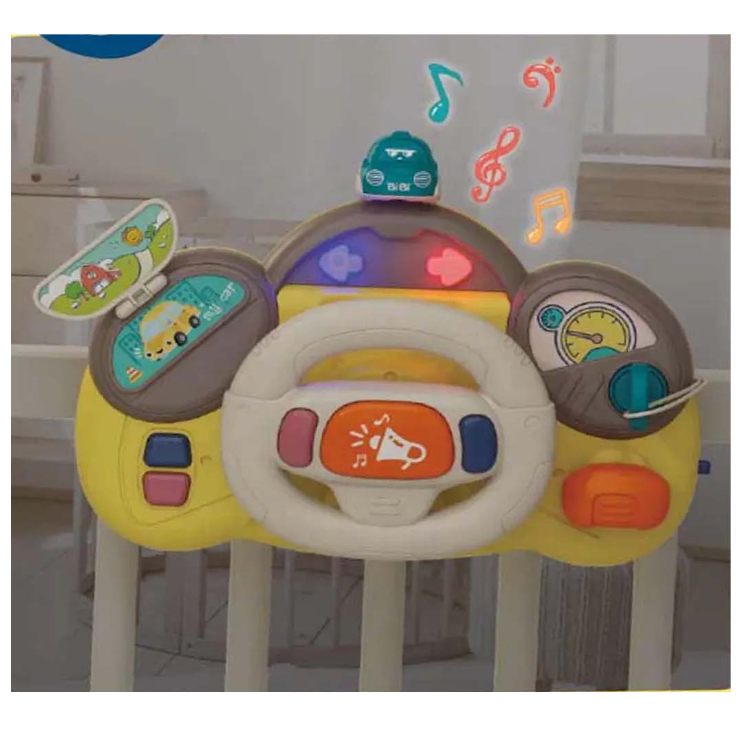 Intelligent Infant Musical Steering Wheel Toy – Multi-Functional Early Learning Driving Toy for Babies & Toddlers