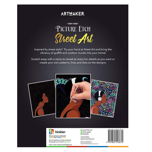 Picture Etch: Street Art – Scratch, Reveal, Create (By Hinkler)