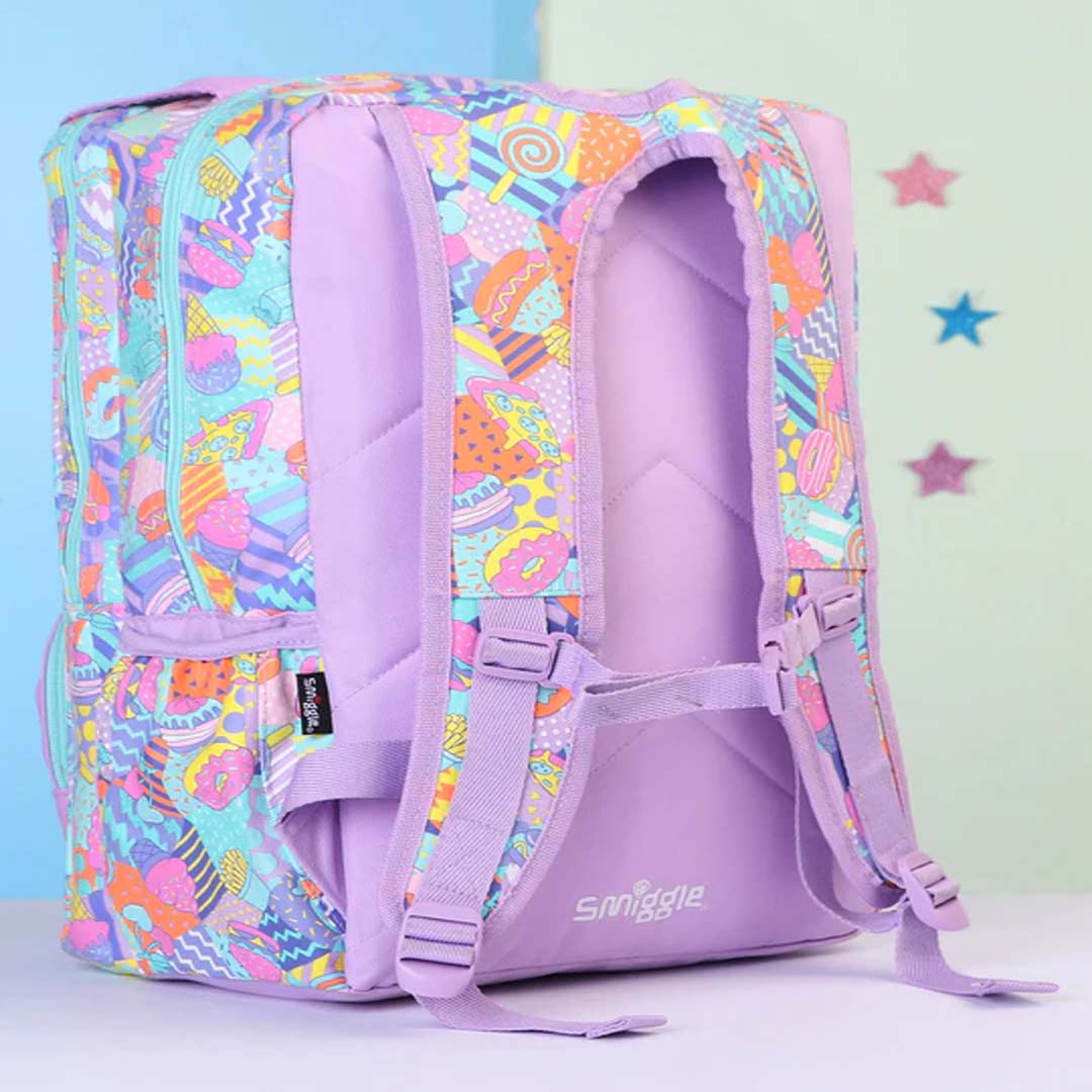 Smiggle School Bags Away Foldover Backpack – Lilac | Fun & Functional for Kids 3Y+
