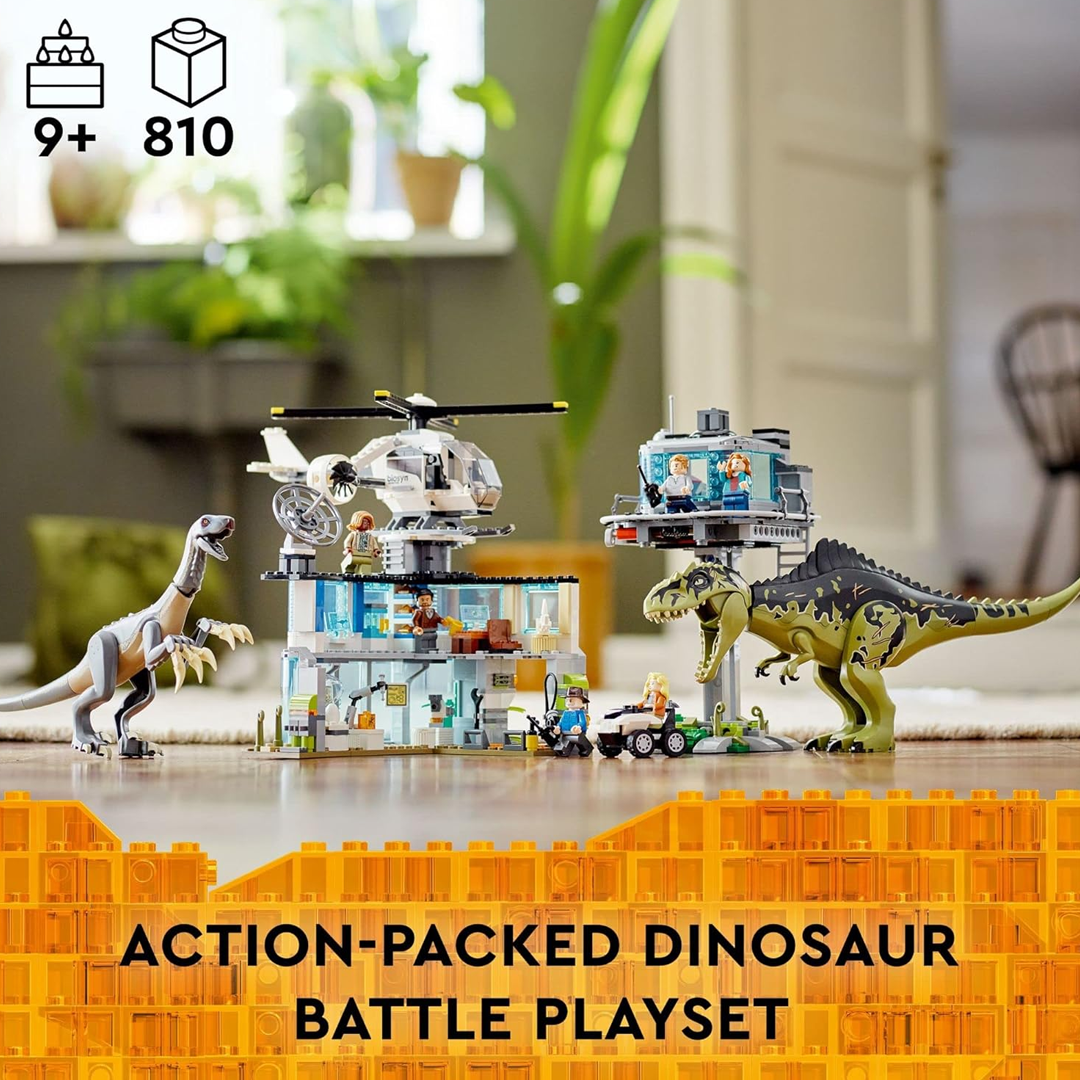 LEGO Jurassic World Giganotosaurus & Therizinosaurus Attack 76949 (658 Pieces)