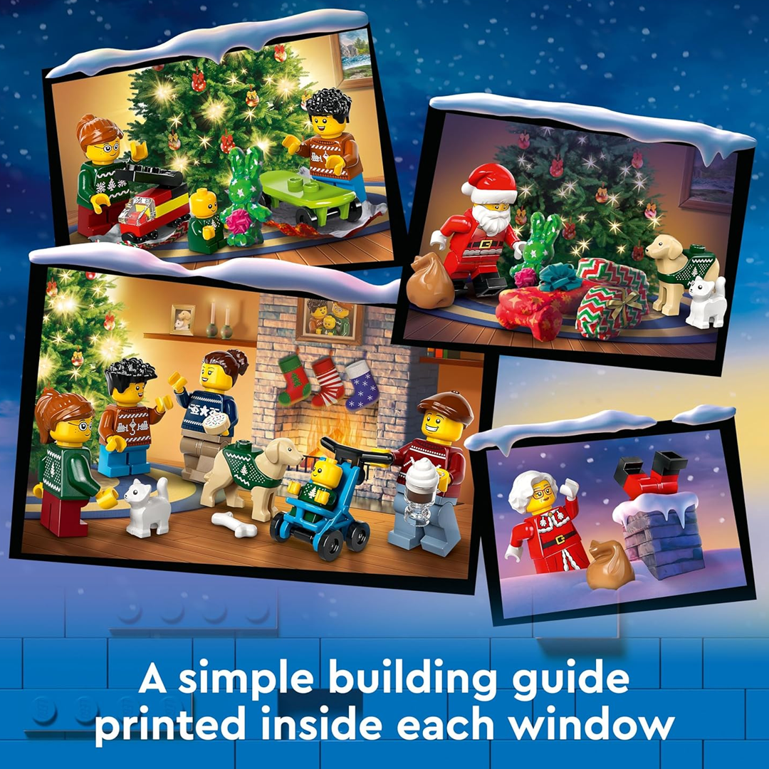 LEGO City 60436 Advent Calendar Building Blocks (195 Pieces)