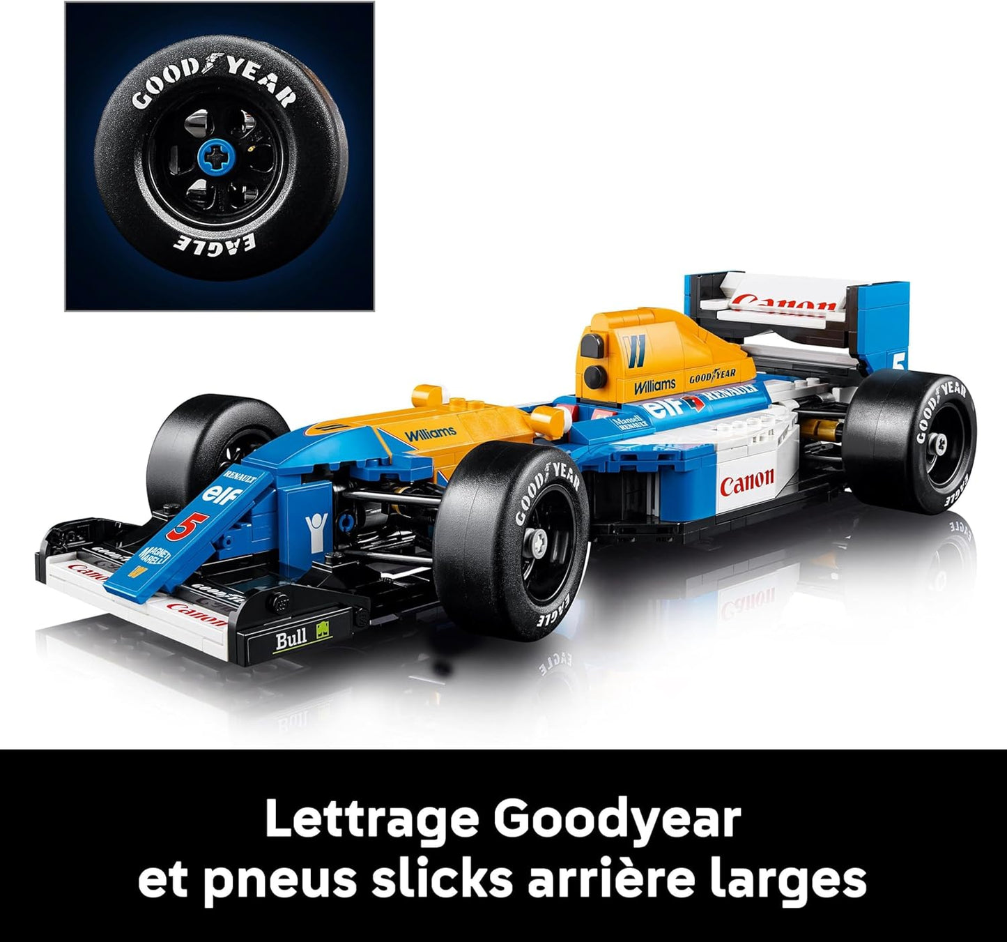 Lego 10353 Icons Williams Racing FW14B and Nigel Mansell F1 Model Car