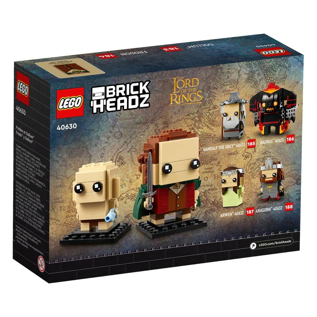 LEGO BrickHeadz 40630 Frodo & Gollum The Lord of The Rings (184 Pieces)