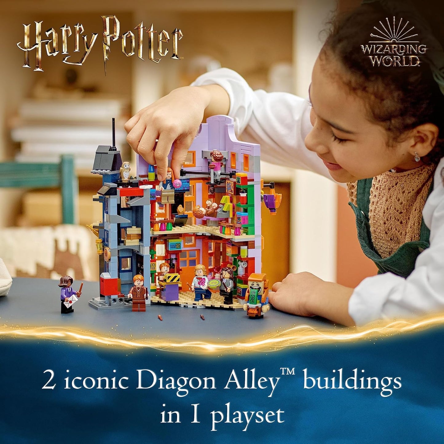 LEGO 76422 Harry Potter Diagon Alley: Weasleys’ Wizard Wheezes (834 Pieces)