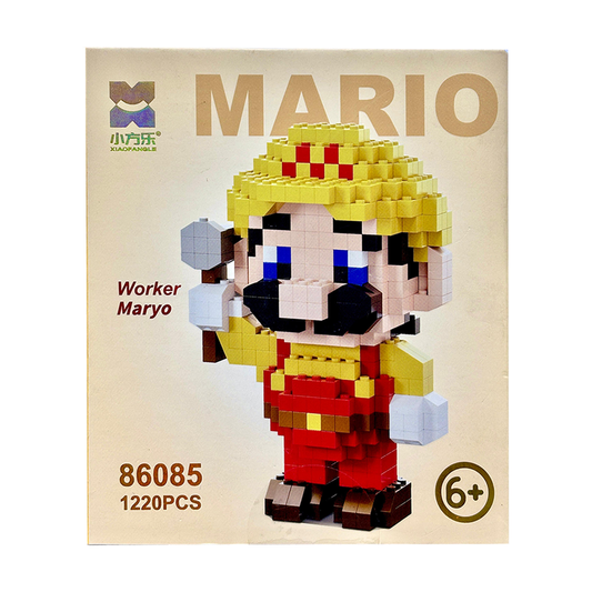 Mario Building Blocks Minifigure 5 Inch as Birthday Gift for Kids