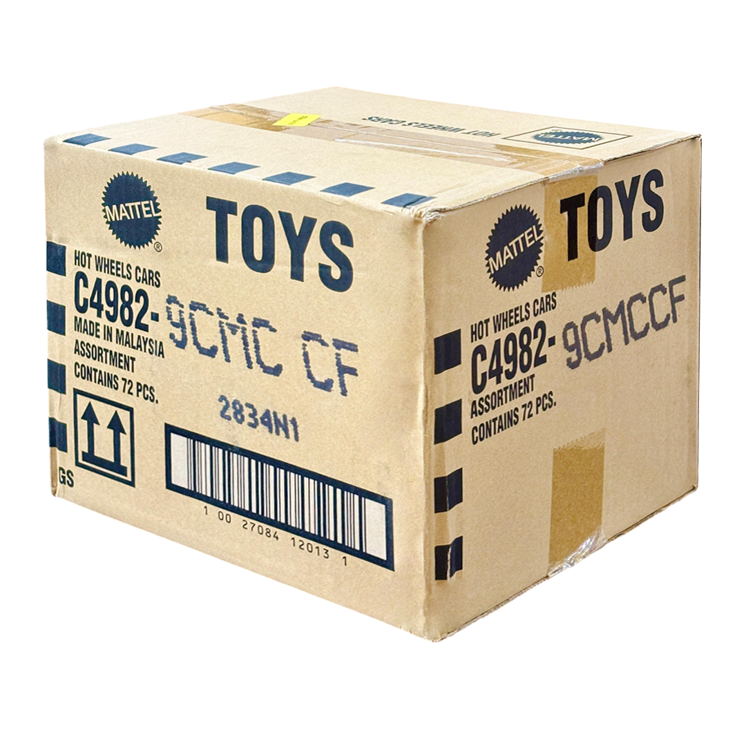 Hot Wheels 2025 Factory-Sealed Case (9CMC CF) – 72 Die-Cast Cars by Mattel (Brand New Box)