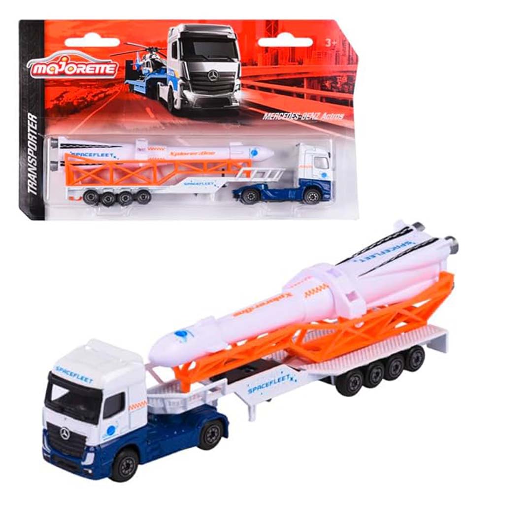 Majorette Transporter Trucks Single Pack – Multicolor Die-Cast Vehicle Set