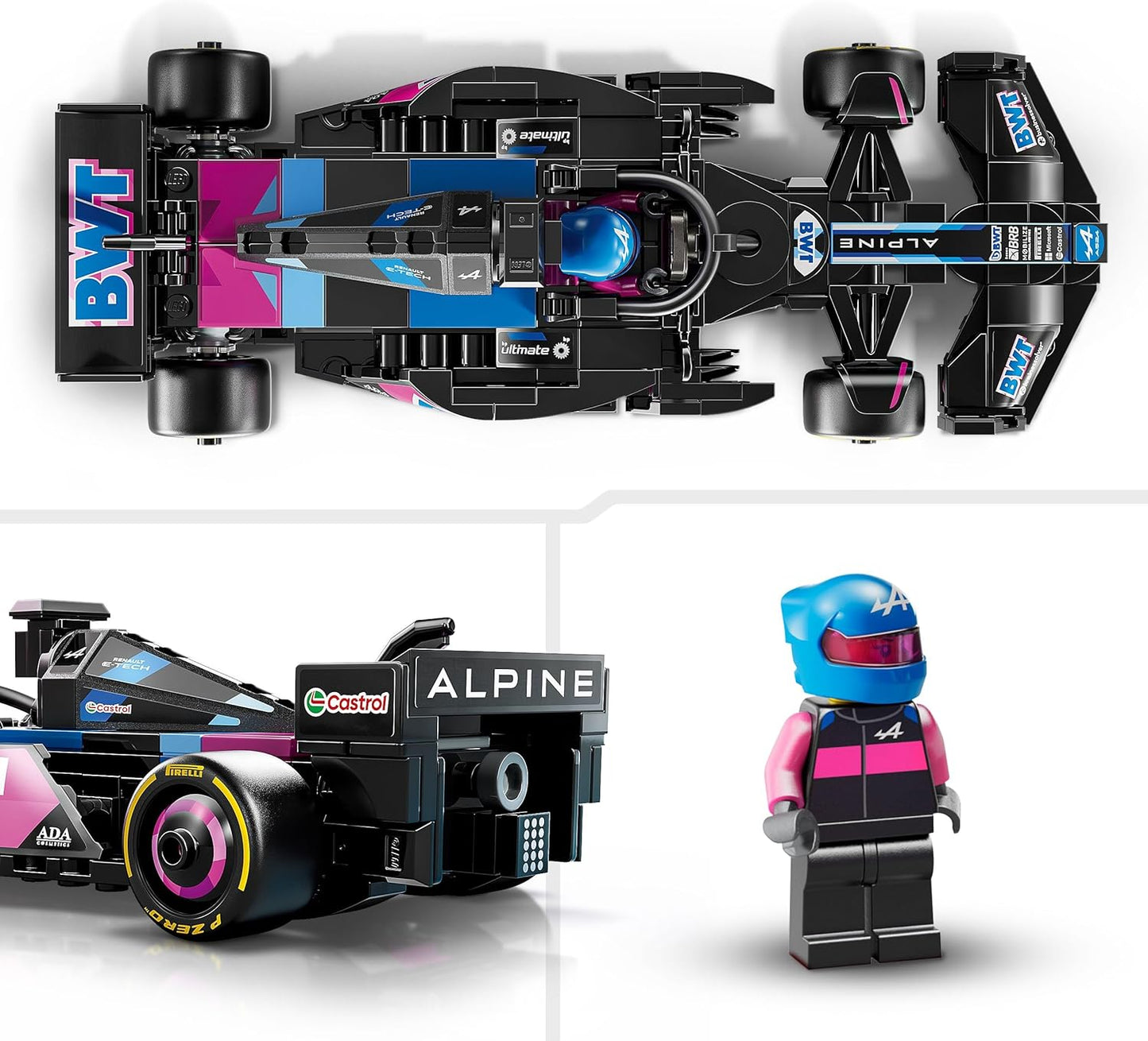 LEGO 77248 Speed Champions BWT Alpine F1 Team A524 Race Car