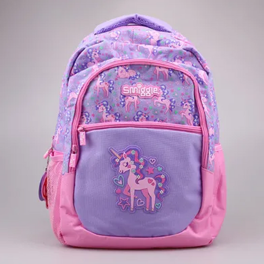 Smiggle School Bag : Unicorn Colorful & Stylish 16 Inch Backpack for Kids