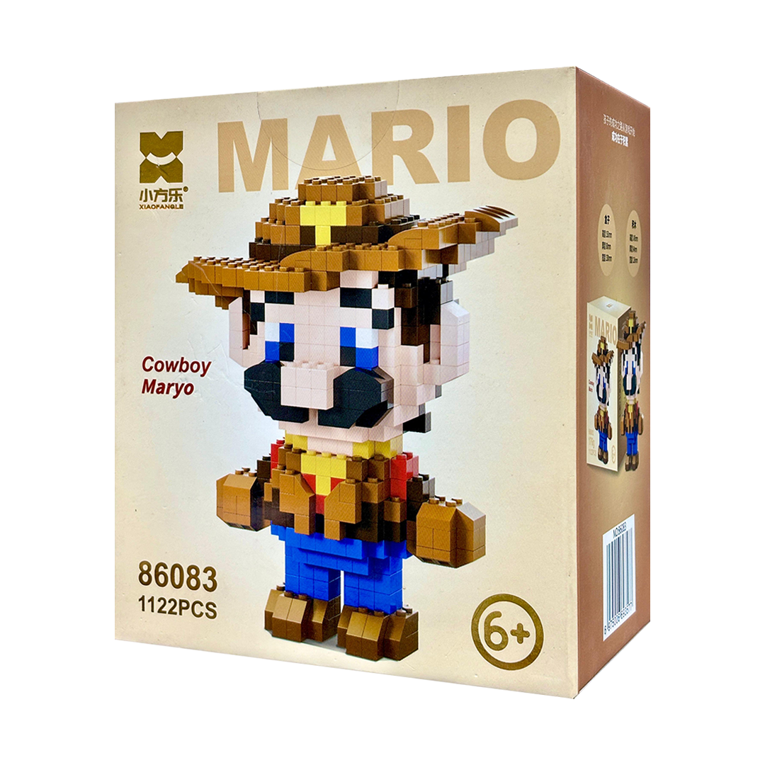 Mario Building Blocks Minifigure 5 Inch as Birthday Gift for Kids