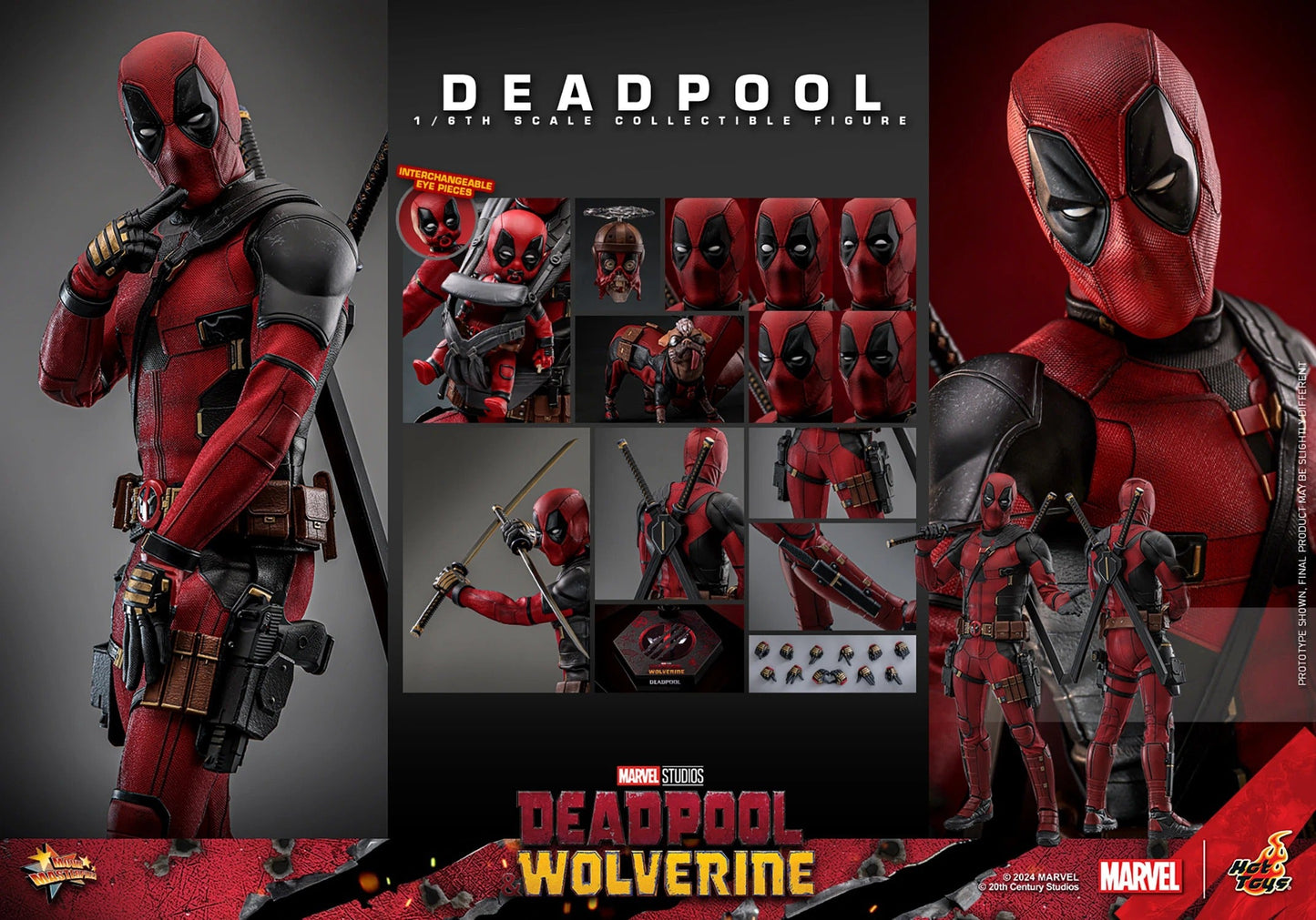 Marvel Studio Deadpool & Wolverine : Deadpool 1/6 Scale Action Figure